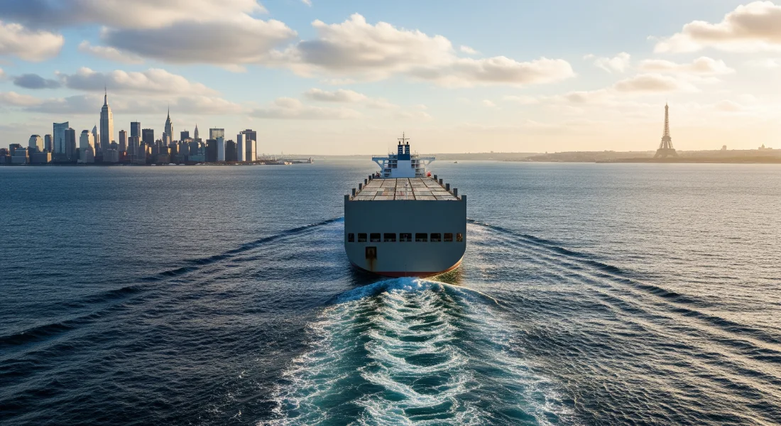Optimise vos transports de marchandises entre New York et Paris