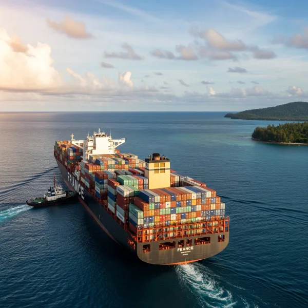 Sea Freight Between France and Indonesia