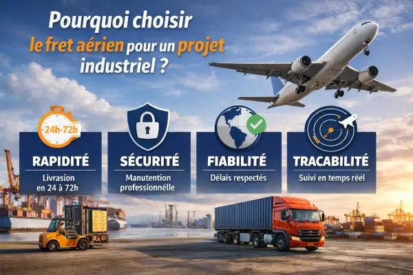 Pourquoi choisir le fret aérien pour un projet industriel entre chine et France