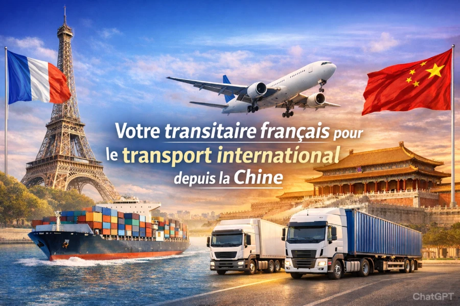 le transport international depuis la Chine